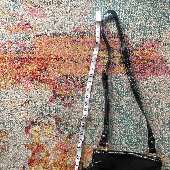 ❤️Ralph Lauren - Discontinued Crossbody Bag Black with Golden Metallic D… - Picture 17 of 17